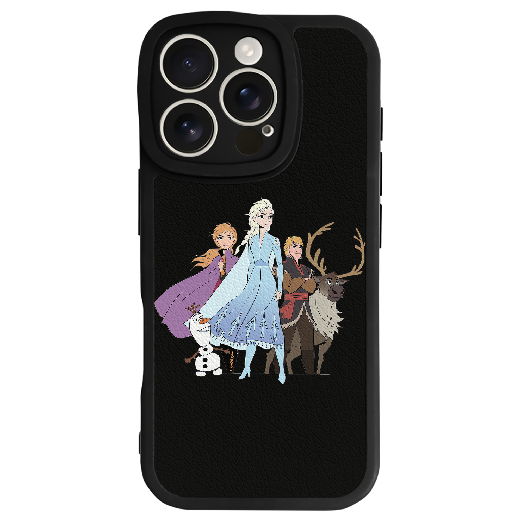 （画像用） アナと雪の女王 アンナ エルサ Frozen Anna Elsa 【iPhone 16シリーズ対応】シリコンスマホケース（レザー調） 材質：シリコン